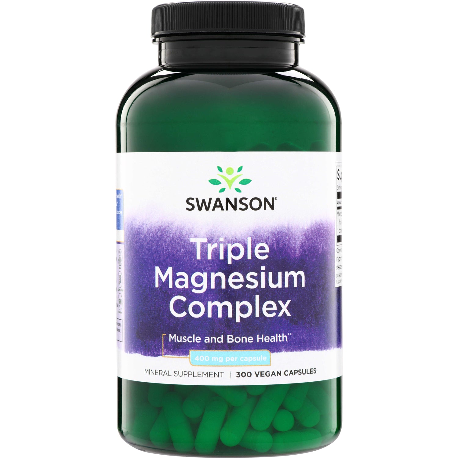 Swanson Triple Magnesium Complex, 300 vegan capsules
