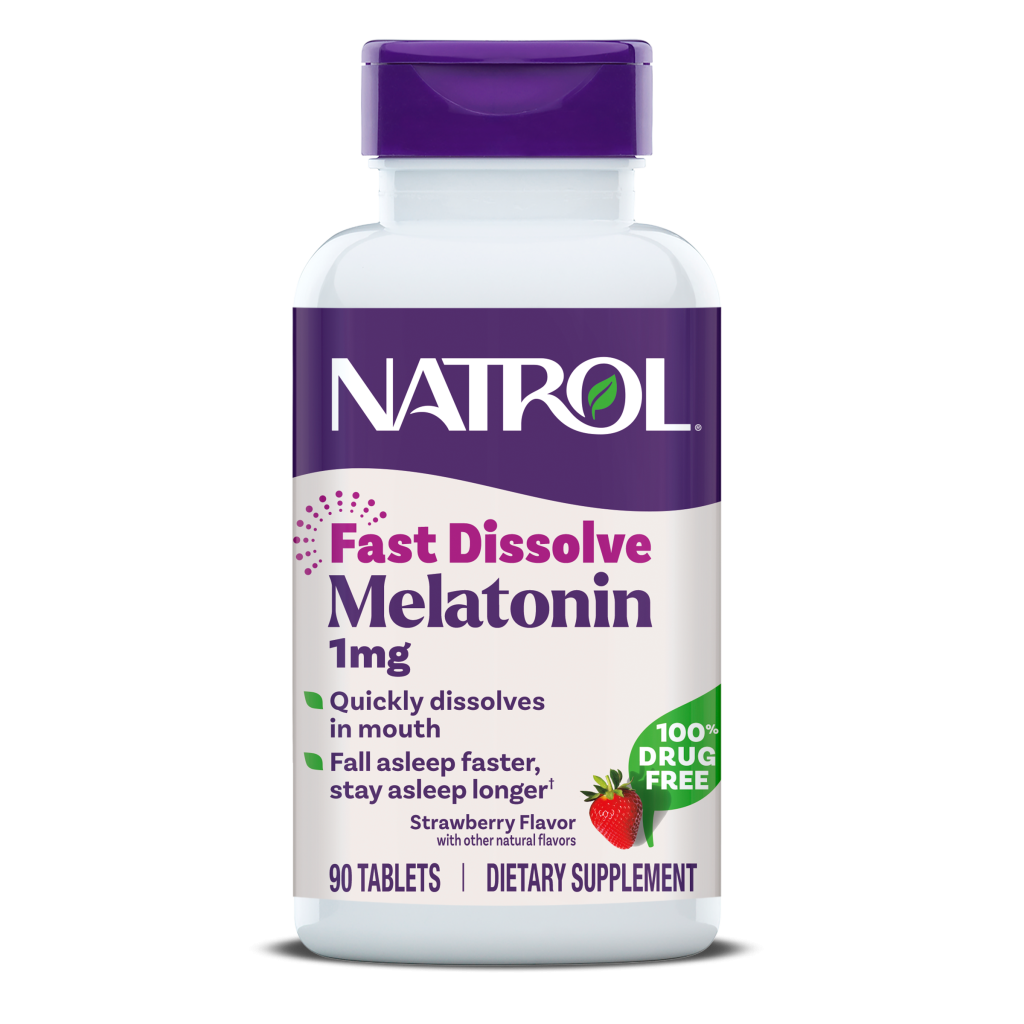 Natrol Fast Dissolve Melatonin Tablets, 1mg — 90 Tablets