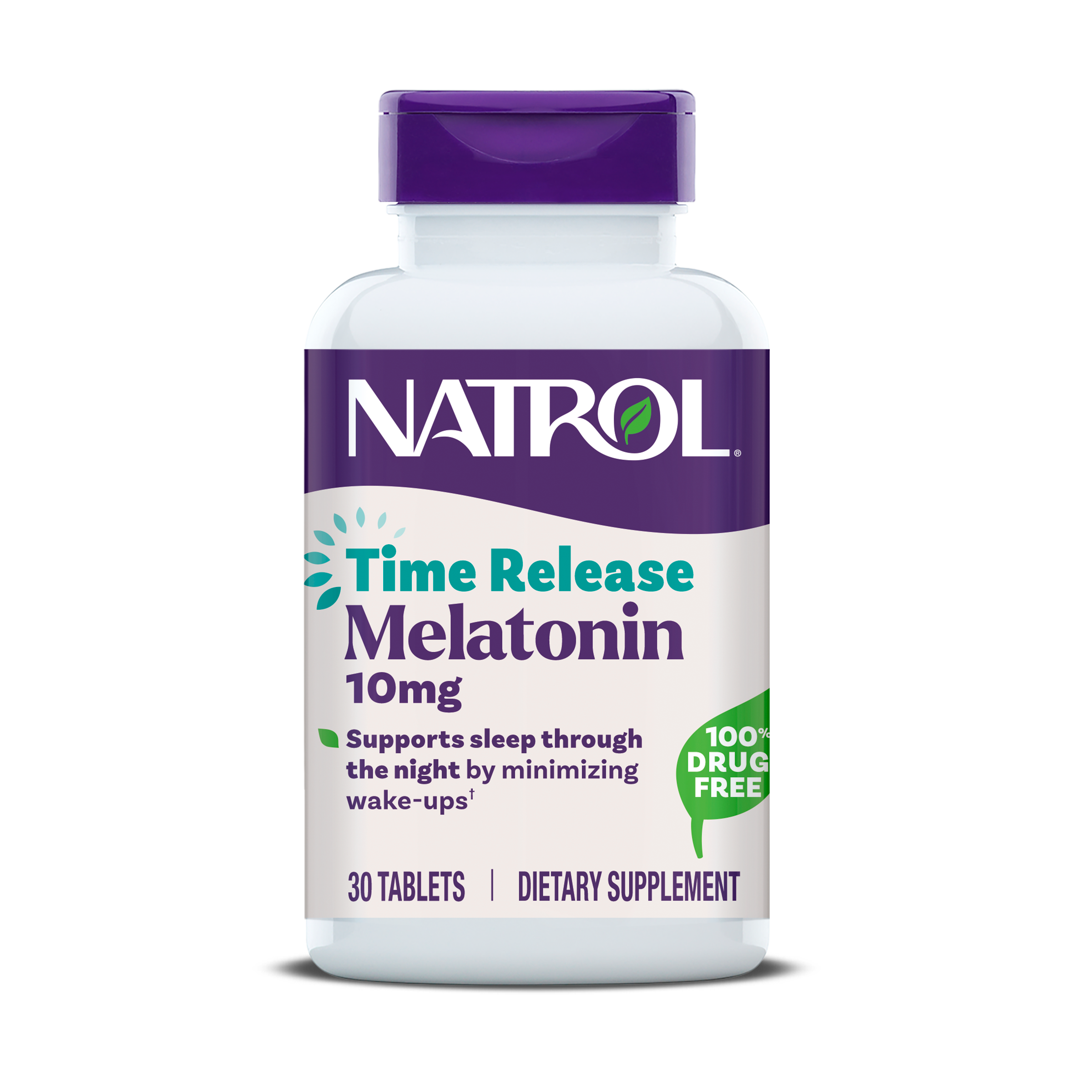 Natrol Time Release Melatonin Tablets, 10mg — 30 Tablets
