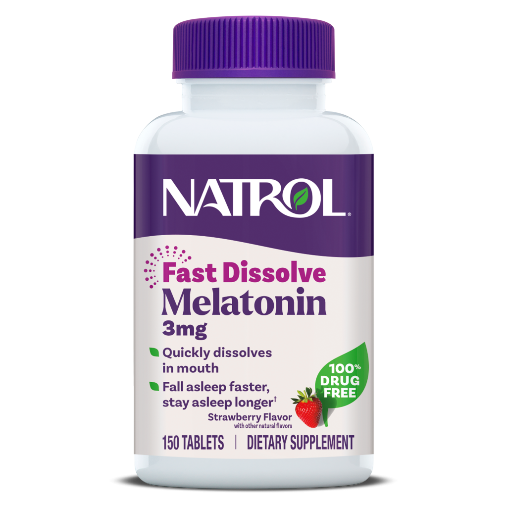 Natrol Fast Dissolve Melatonin Tablets, 3mg — 150 Tablets