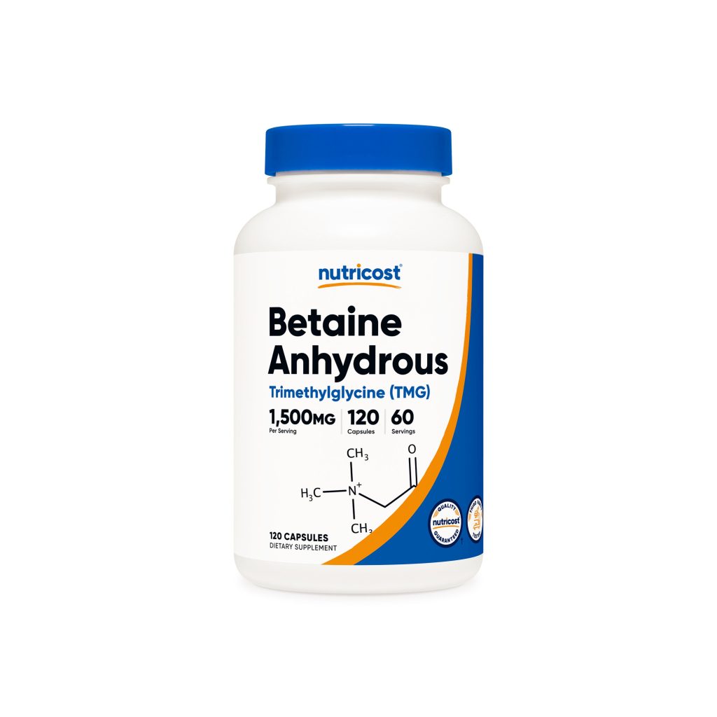 Nutricost Betaine Anhydrous (TMG) Capsules — 120 capsules