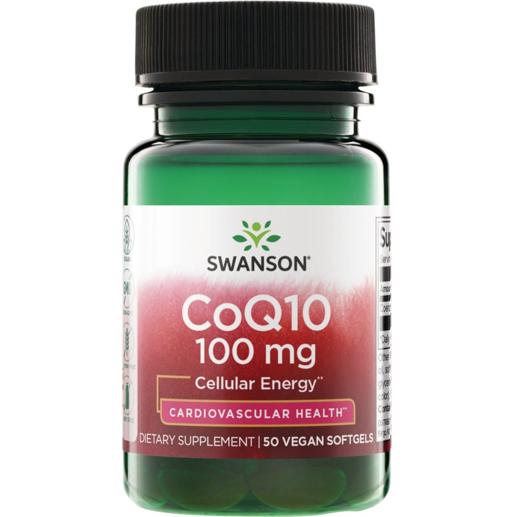 Swanson CoQ10 100 mg — 50 Vegan Softgels