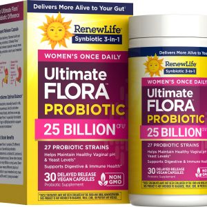 Renew Life Ultimate Flora Women's Care Probiotic 25 Billion, 30 Delayed Release Vegan Caps